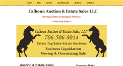 Desktop Screenshot of calhounestatesales.com